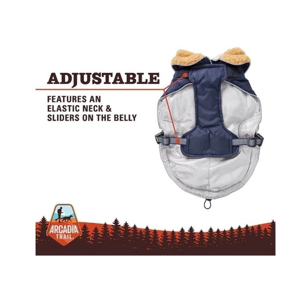Arcadia TrailTM Ultra Adjustable Insulated Dog Coat - Picture 2 of 6
